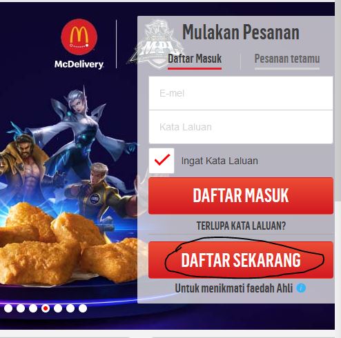Daftar McDelivery